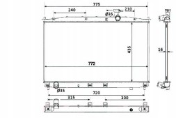 NRF 86232549 NRF Nrf radiator hyundai santa fe ii 2,2crdi/2,7 06-12