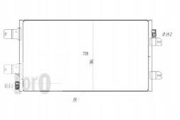 Depo PRO/042-016-0042 DEP Air conditioning condenser master iii 2,5dci depo + collision assistant #34
