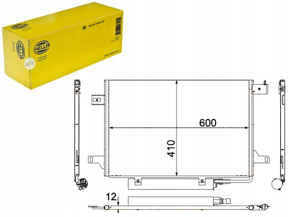 Hella 102511691 HEL Hel8fc 351 301-671 air conditioning condenser db w169 + driver assistant #33