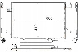Hella 102511691 HEL Hel8fc 351 301-671 air conditioning condenser db w169 + driver assistant #33