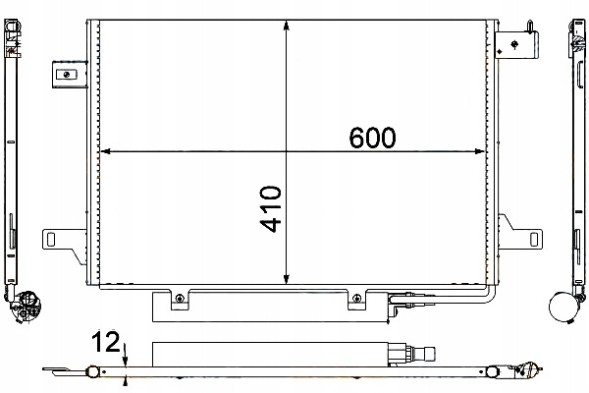 Hella 102511691 HEL Hel8fc 351 301-671 air conditioning condenser db w169 + driver assistant #33