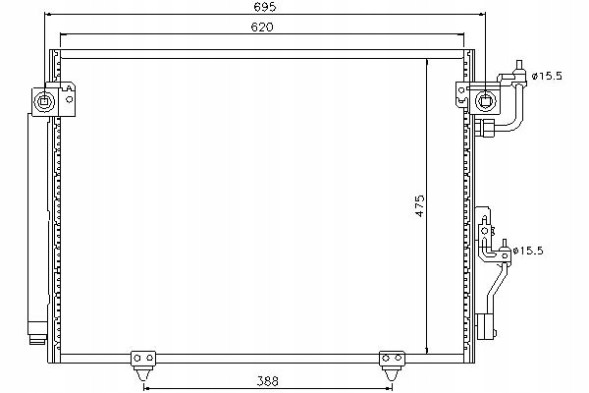 Nissens 86220414 NIS Nis94864 air conditioning cooler (with dehumidifier) mit + driver assistant #33