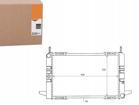 NRF PRO/50111 NRF Engine cooler ford scorpio i 1.8/2.0 04.85-09. + Collision assistant #34