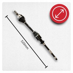 BRV  Half axle right jaguar x-type xtype i (x400) 3.0 v6 awd 4wd new