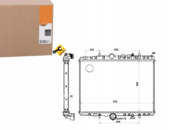NRF PRO/58347 NRF Engine cooler citroen c5 c5 and peugeot 406 607 + collision assistant #34