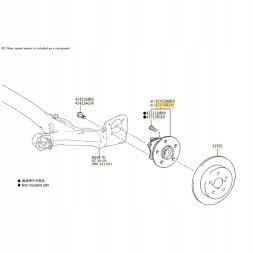 ECP MOBILITY 42450-K0020 42450K0020 42450-K0020 Hub wheel bearing rear left right 42450-k0020 89544-f4010 toyota yaris iv