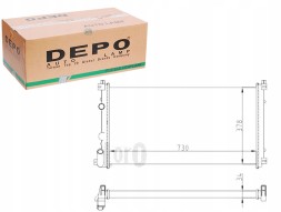 Depo 83240118 DEP Dep037-017-0065 chlodnica renault master 03- + driver assistant #33