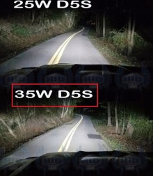 ZR  Bulbs pair hid xenon d5s warm white light 4300k 12v can-bus xenon