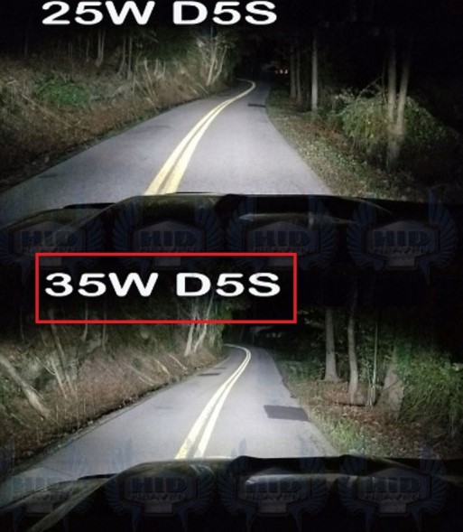 ZR  Bulbs pair hid xenon d5s warm white light 4300k 12v can-bus xenon