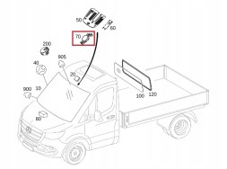 Mercedes-Benz OE A9109053000 Mercedes sprinter 907 910 rain sensor front