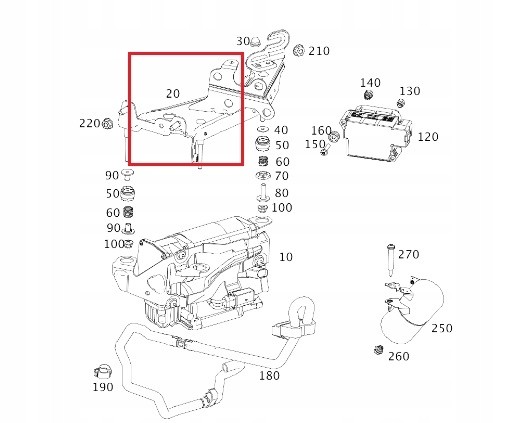 Mercedes-Benz OE A2133200043 Mercedes w213 glc cls eqc oe compressor bracket