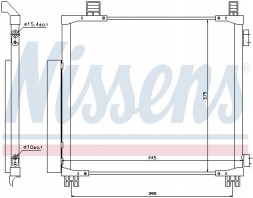 Nissens 940136 Air conditioning cooler - nissens 940136