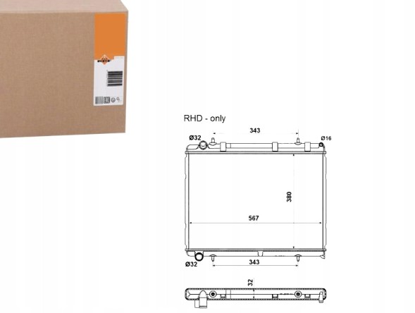 NRF 53973 NRF/GIFT Citroen c4 04- nrf + driver's assistant #31