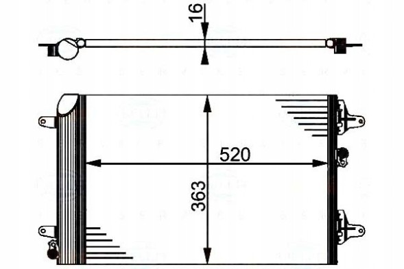 Behr Hella Service  Brh8fc 351 301-524 air conditioning condenser vw shara + driver assistant #33