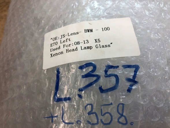 WOLLER  Lampshades glass headlights left right front for bmw x5 e70 2006-2013