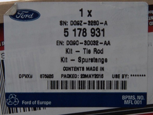 Ford OE DG9C-3D032-AA Steering rod right / left edge 2015- 2018-