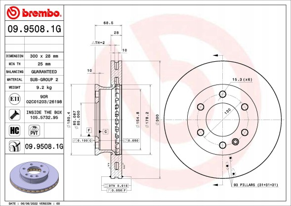 Brembo KT 10 025 Brake kit, disc brakes brembo kt 10 025