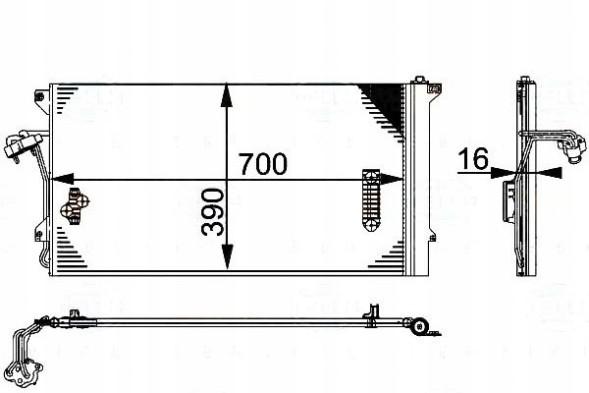 Behr Hella Service  Condenser behr hella 7l0820411g 4l0260401 a 7l0820 + collision assistant #34