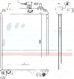 Nissens 617549 Water cooler 617549 nissens daihatsu subaru