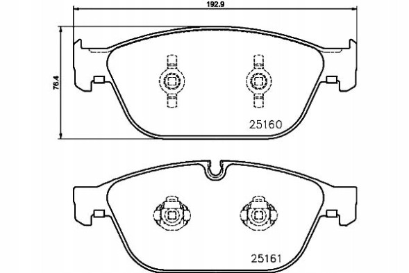 Hella 8DB 355 016-021 Hella pagid brake pads t2092