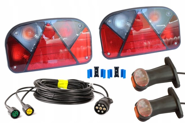 Mantes UT004978 Trailer light kit: aspock rear lamps + marker + 7m 7pin beam