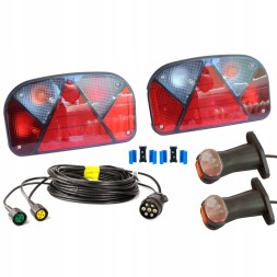 Mantes UT004978 Trailer light kit: aspock rear lamps + marker + 7m 7pin beam