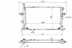 NRF  Nrf cooler opel astra g 2,0d/b + driver assistant #28