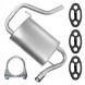 Ferroz  End silencer dacia duster 4wd 1 i 1.6 4x4 4wd