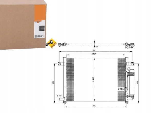 NRF 35767 NRF/GIFT Air conditioning condenser chevrolet aveo kalos 1,2 1, + driver assistant #31