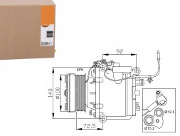 NRF NRF32165(iMOTO) Saab nrf air conditioning compressor + driver's essential #37