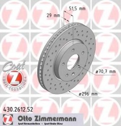 Zimmermann Brake disc. Opel antara 06- front
