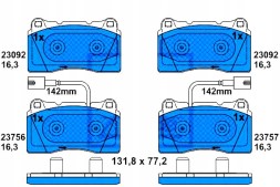 ATE Ate set of brake pads front alfa romeo giuliett + driver assistant #28
