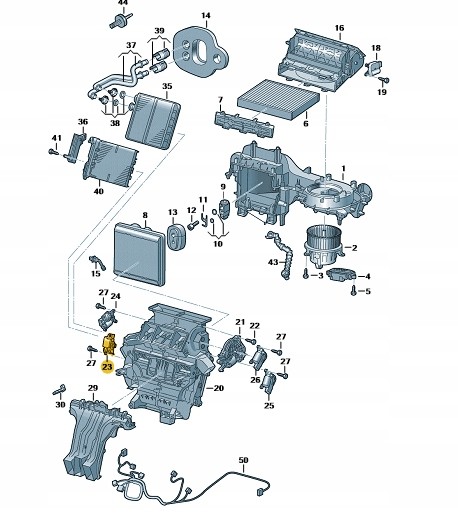Volkswagen OE 2Q0907511E VAG New, original audi 2q0907511e air supply control engine