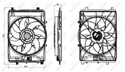 NRF 47849 Radiator fan 47849 nrf