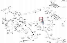 Mercedes-Benz OE A0009954602 Mercedes a-class exhaust connector includes slum