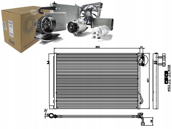 Nissens 86220423 NIS Nis94872 air conditioning cooler (with dehumidifier) bmw + driver assistant #33