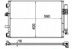 Behr Hella Service PRO/8FC 351 344-554 BRH Condenser air conditioning cooler [BEHR HELLA] + collision assistant #34
