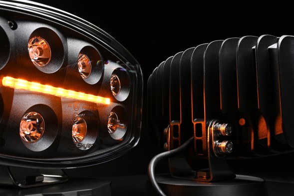 Skyled  Far-range headlamp skyled jumbo acetan black full led