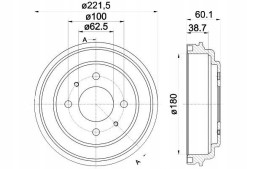 Textar PRO/94037600 TEX Brake drums rear hyundai atos 1.0 1.1 03.01-12. + Collision assistant #34