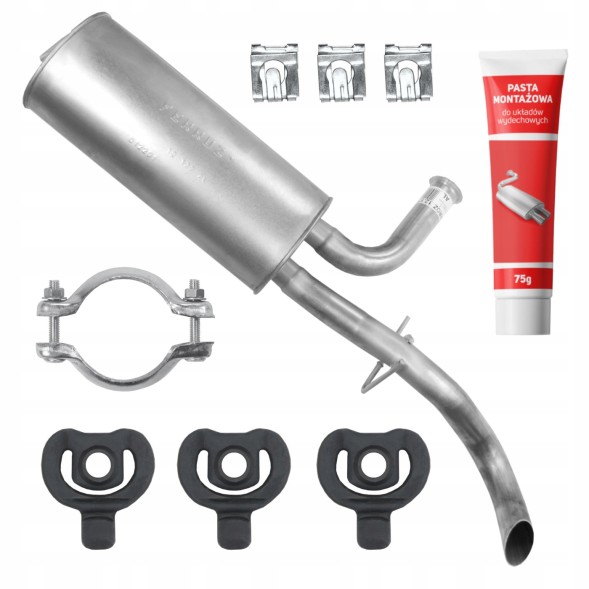 Ferroz FRZ-R0J25U3V2Z4L5O9 Final silencer for nissan interstar nv400 02 - 11 1.9 dci 2.2 2.5 3.0 freebie