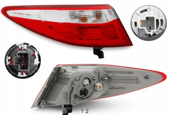 Polcar Lampa tylna lewa 1szt. Toyota CAMRY 09.11-07.17 81560-06640 Rear lamp left 1pcs toyota camry 09.11-07.17 81560-06640