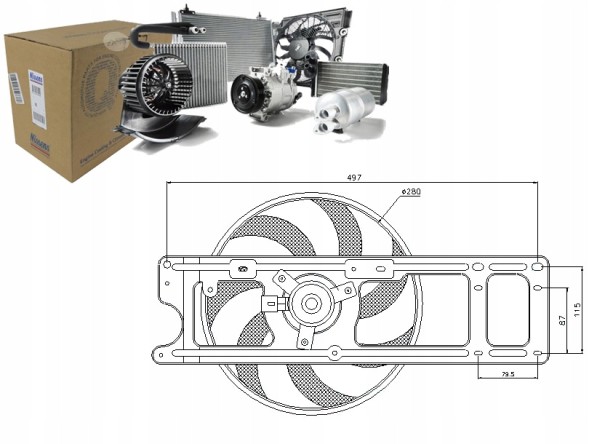Nissens NIS85254(iMOTO) Radiator fan (with housing) nissens + driver's essential #37