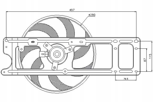 Nissens NIS85254(iMOTO) Radiator fan (with housing) nissens + driver's essential #37
