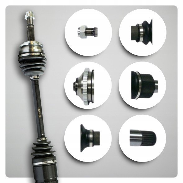 BRV B2051 Half axle left toyota rav 4 iii (a3) 2.4 +4wd automatic new