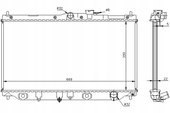 Nissens PRO/62279A NIS Engine cooler honda accord iv accord v rover 6 + collision assistant #34