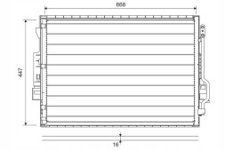Valeo 822643 Air conditioning condenser - valeo 822643