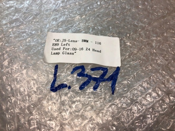 WOLLER L.169/371. Glass lampshade headlight left front for bmw z4 e89 2009-2016