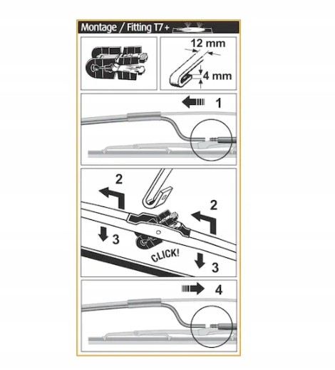 Wurth 0848090705 Wurth wiper blade alone. T7-w.Washwtrnoz-700mm 2sz