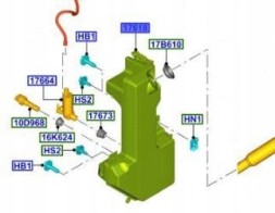 Ford OE BK21-13C087-BF Washer tank custom 12- transit 14- 19- _ 1924048 _ bk21-13c087-bf
