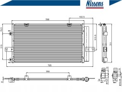 Nissens 86220250 NIS Nis94652 air conditioning cooler (with dehumidifier) mg + driver assistant #33